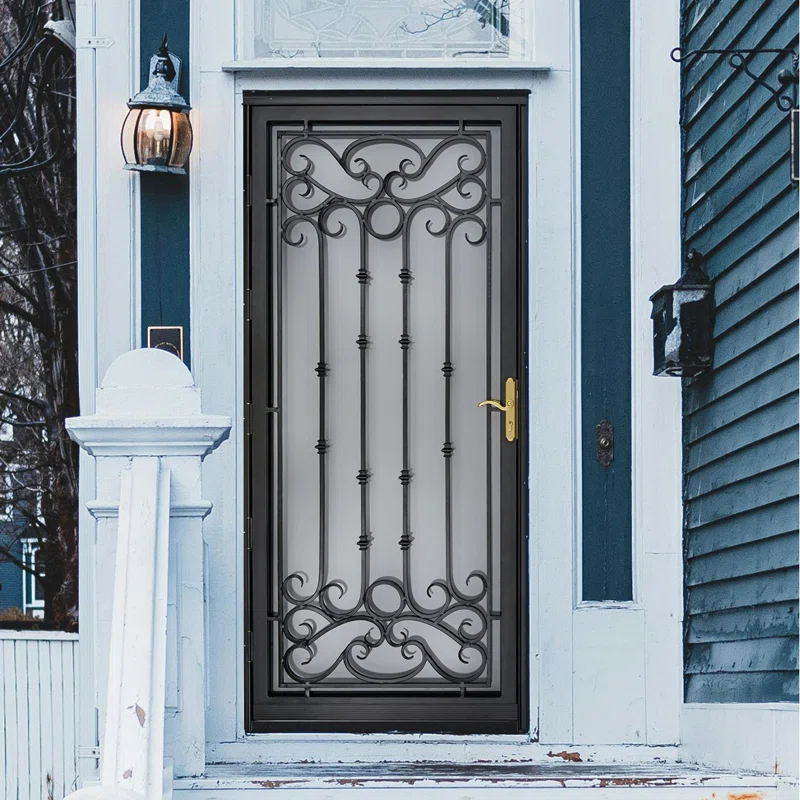 glass security door