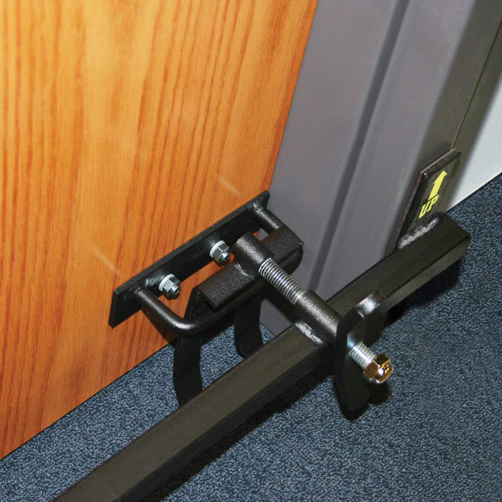 outward swinging door security