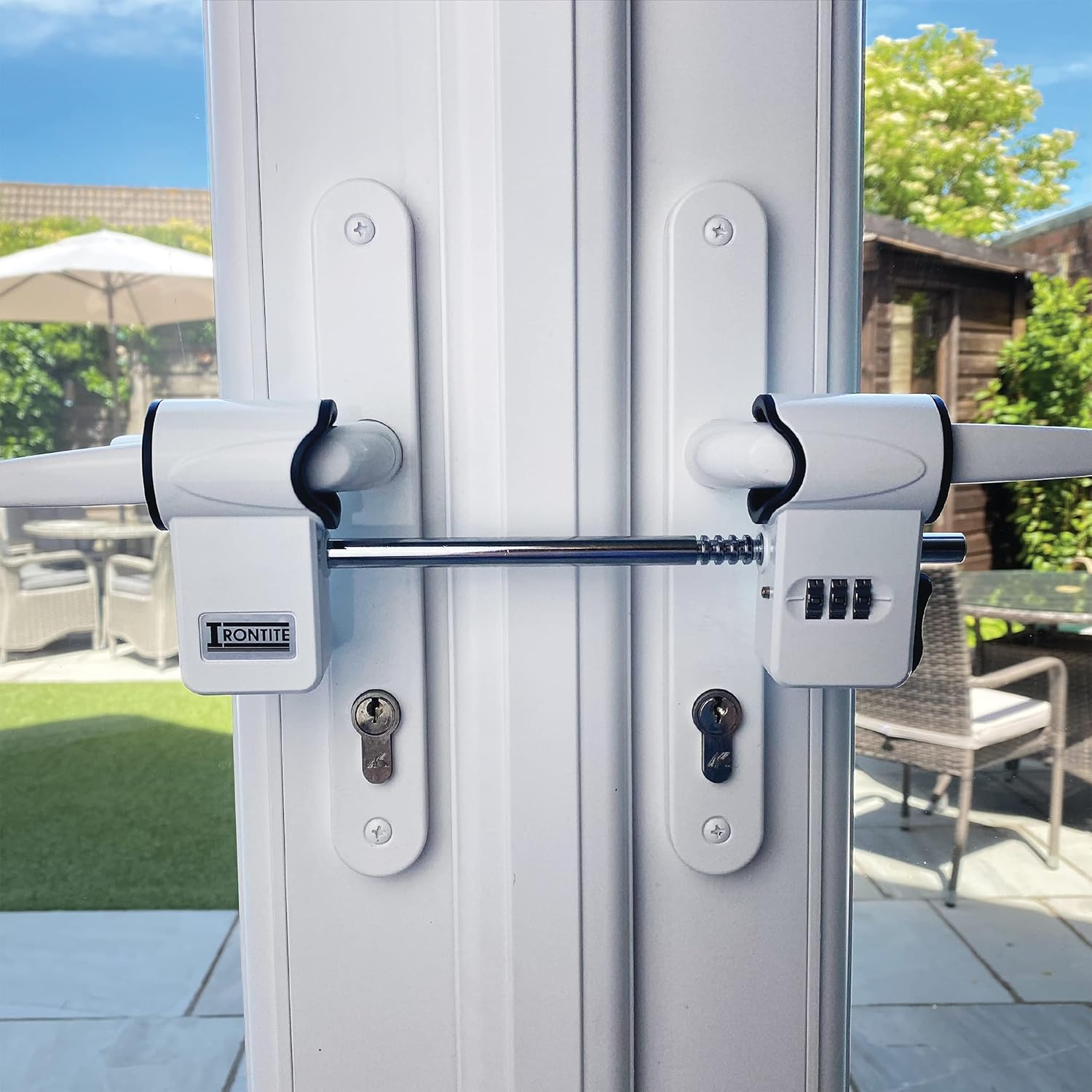 french door security lock