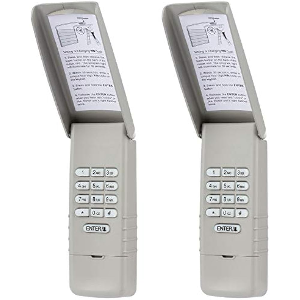 garage door opener keypad