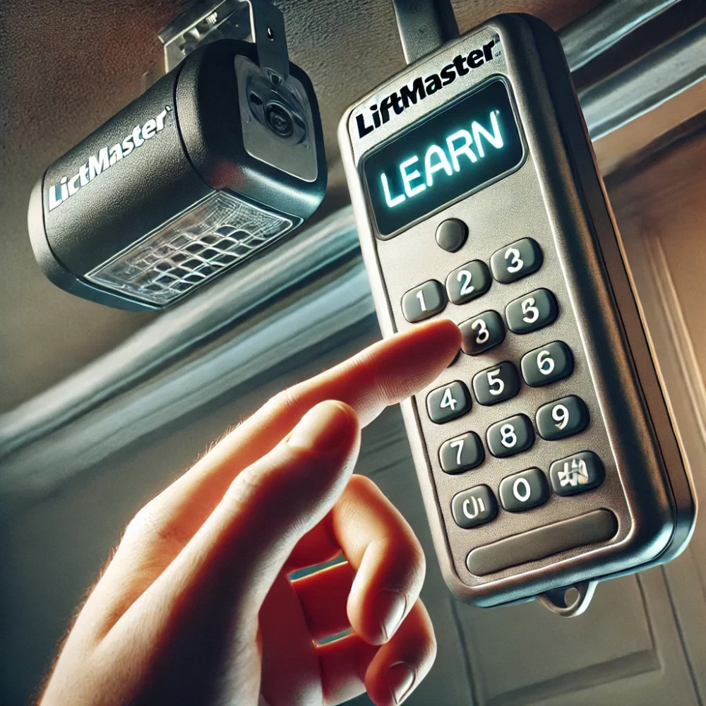 reset garage door opener