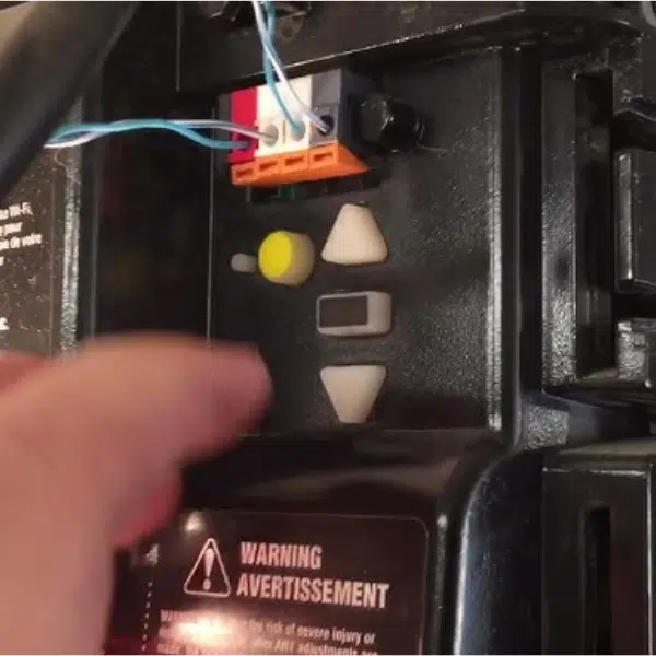 reset garage door opener