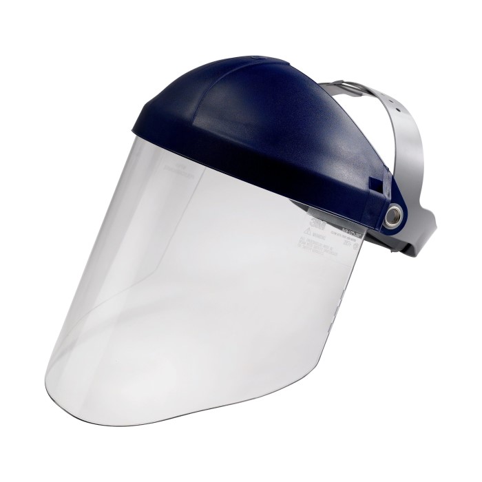 plastic face shield