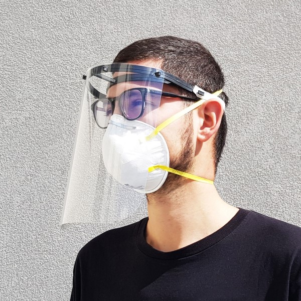 plastic face shield