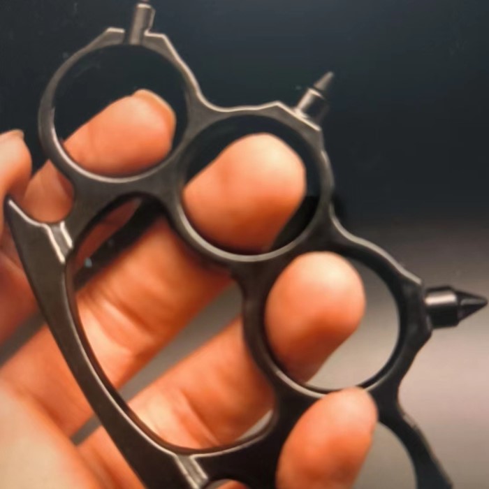 spiked brass knuckles