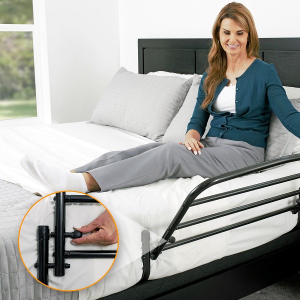 bed rail for adjustable bed