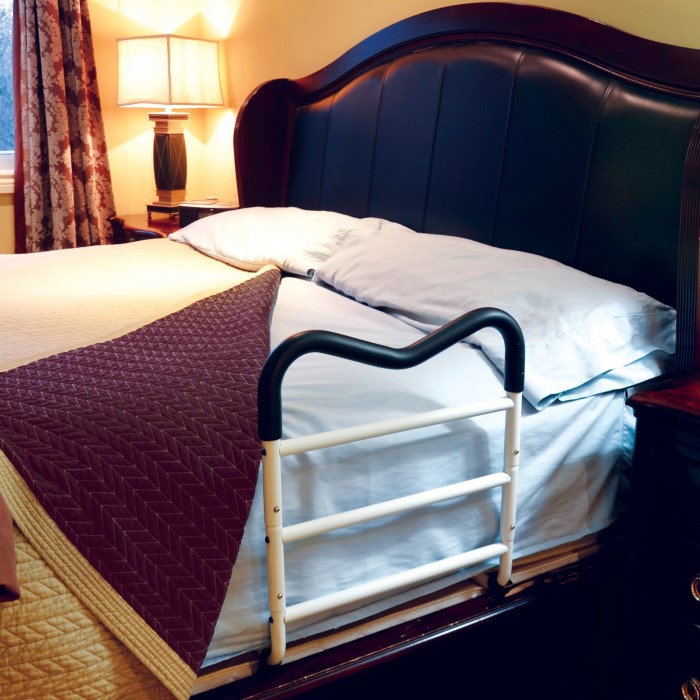 under mattress bed rail