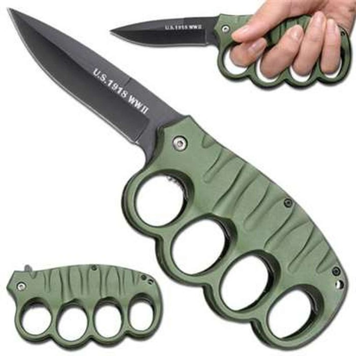 brass knuckles knife