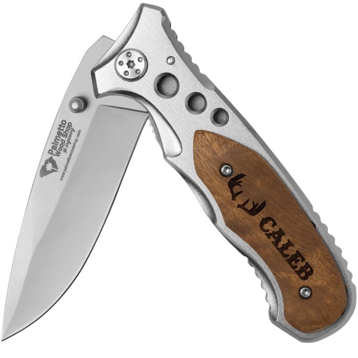 wood handle pocket knife