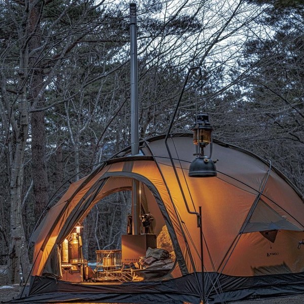 hot tent camping