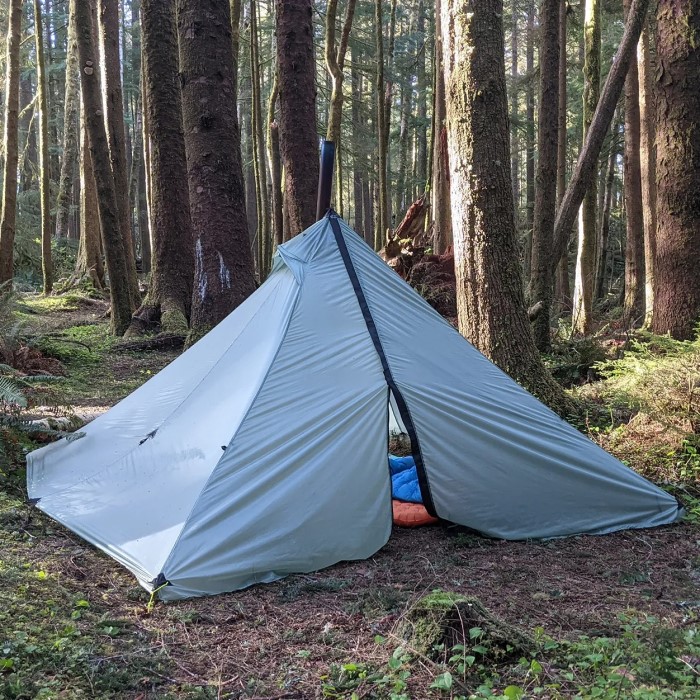 hot tent camping