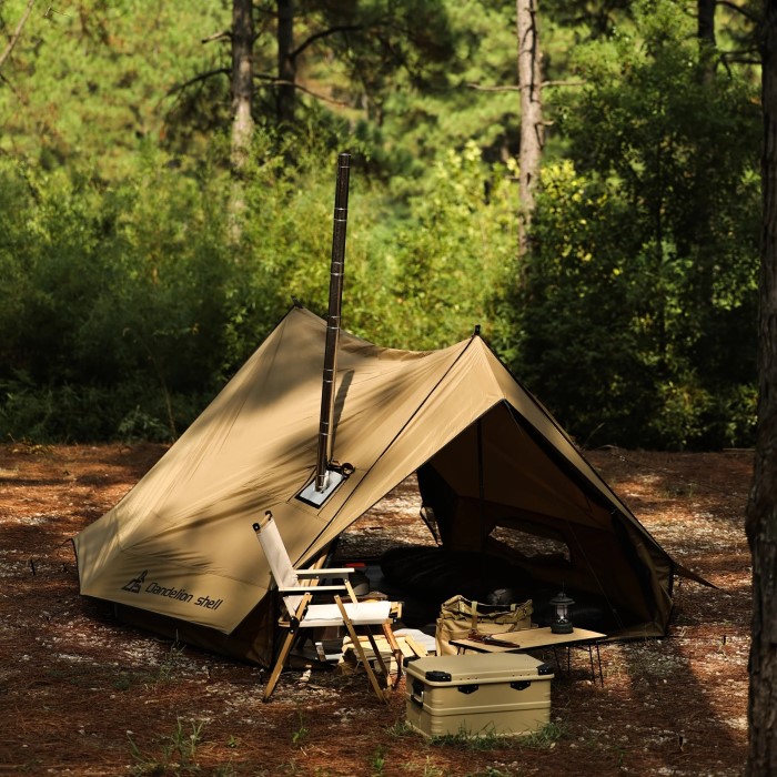 hot tent camping